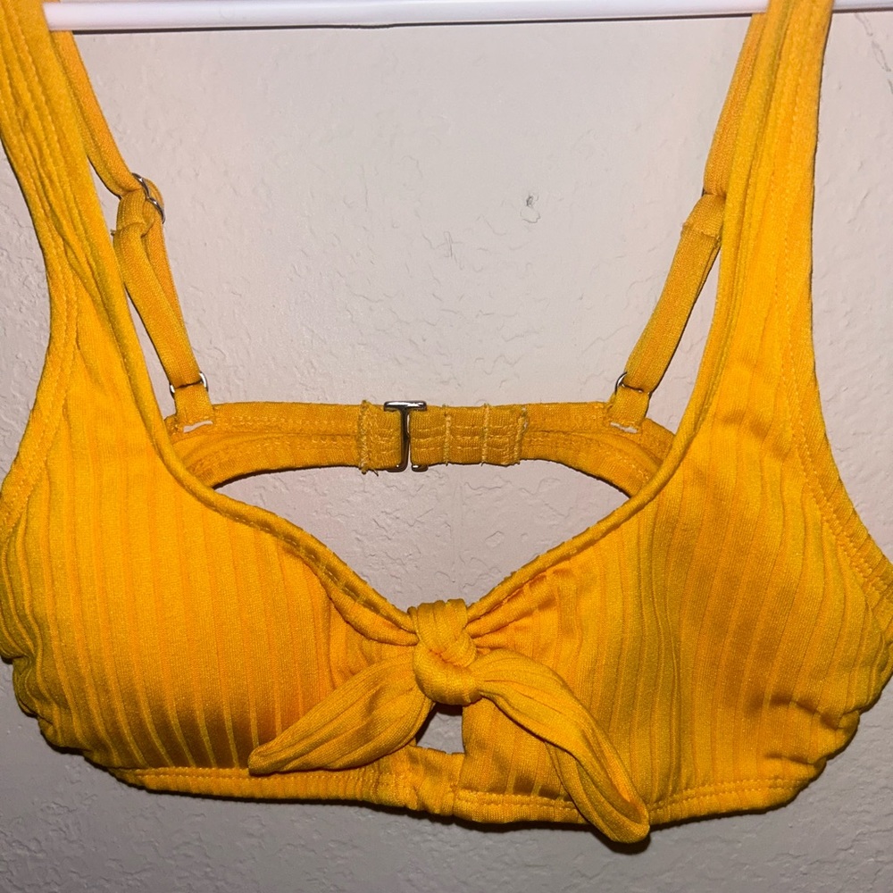 Yellow swimsuit top